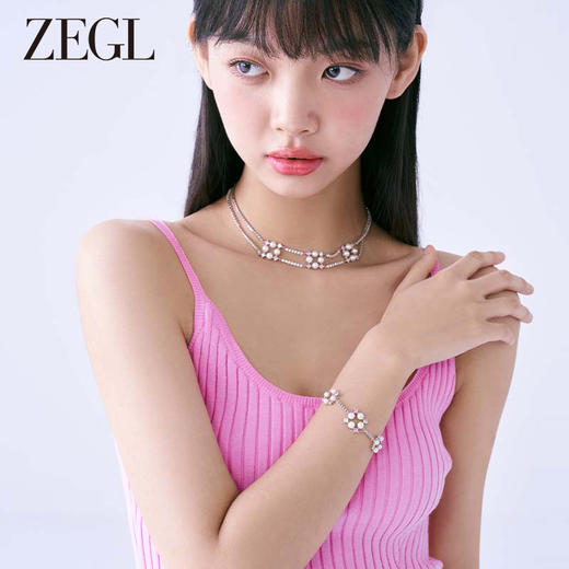 ZEGL设计师璀璨甜心系列法式人造珍珠手链轻奢小众精致复古手饰品 商品图4