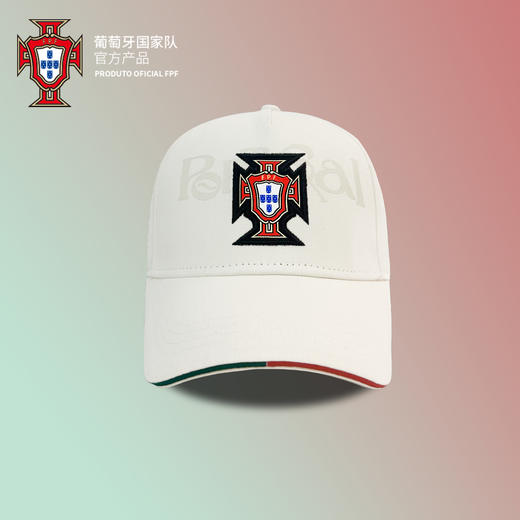 葡萄牙国家队官方商品丨户外防晒透气款遮阳米色棒球帽百搭球迷 商品图1