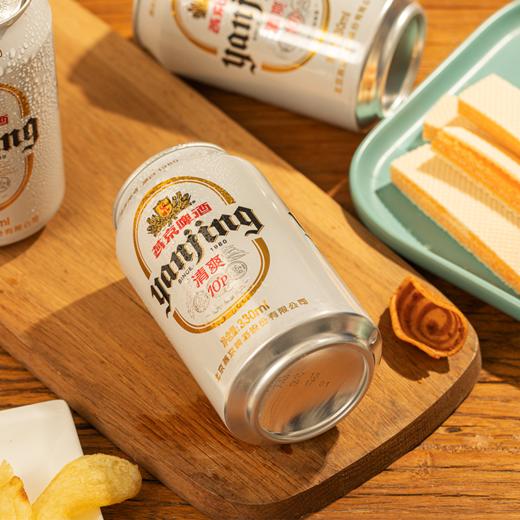 燕京啤酒 10°P清爽新升级啤酒330ml*24听 整箱 特制白听 商品图5