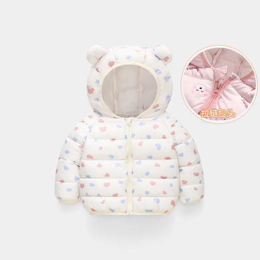 【超值反季清仓新款棉衣】秋冬儿童棉衣，时尚印花小棉衣，亲肤舒适，童趣可爱，多色可选，精选面料，耐洗耐磨，防风型能佳，男童女童保暖外套，宝宝花色羽绒棉耳朵款sh 商品图3