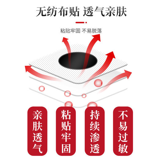 【买三送二！艾草三伏贴带穴位图】无纺布贴透气亲肤，粘贴牢固不易脱落，持续渗透，随时随地想贴就贴，全身可用，三伏贴穴位贴三九贴温灸贴 商品图1