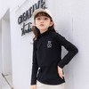 女童打底衫2023春季新款韩版女大童半高领长袖小熊印花上衣百搭T 商品缩略图1