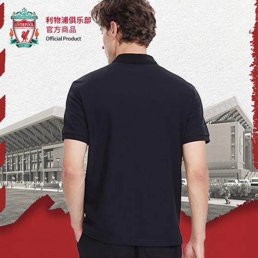 利物浦俱乐部官方商品 |  经典黑色POLO衫简约商务短袖运动T恤 商品图4
