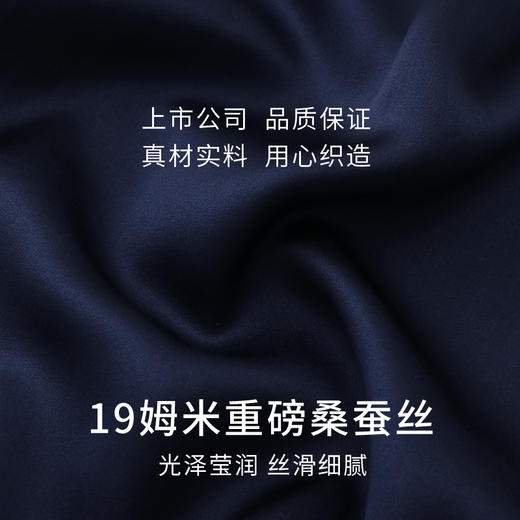 金三塔19姆米重磅真丝时尚年轻100%桑蚕丝衣裤套男睡衣新品  YSMDC202 商品图4