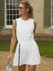 Varley - Neyland High Rise Skort 15.5 - White - 女士裤裙 - 白色 商品缩略图0