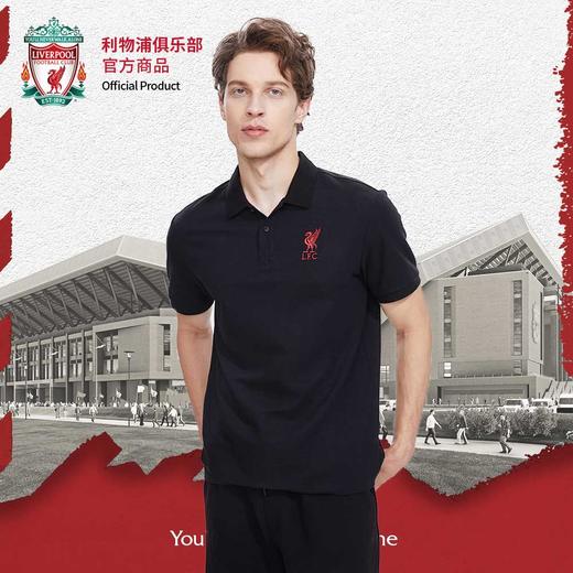 利物浦俱乐部官方商品 |  经典黑色POLO衫简约商务短袖运动T恤 商品图3