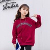 女童卫衣2023新款洋气儿童春季中大童宽松字母印花连帽卫衣 商品缩略图1