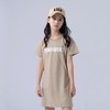 女童连衣裙2023夏季落肩宽松字母印花连衣裙大童青少年女连衣裙 商品缩略图1