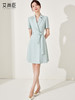 艾尚臣绿色职业连衣裙夏季新款气质通勤风职场白领主持人工作制服 商品缩略图4