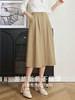 【专属特价】熙世界梨形身材显瘦大摆半身裙女秋季新款高腰赫本风百褶A字伞裙 商品缩略图1