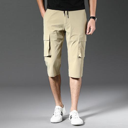 夏季薄款速干冰丝裤宽松男式卫裤 2023休闲裤男款七分裤子 商品图1