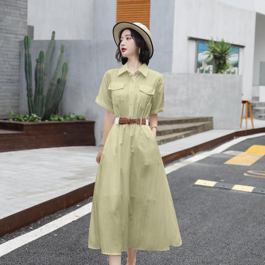 气质法式松紧腰，修身显瘦夏季裙ZCY166 商品图2