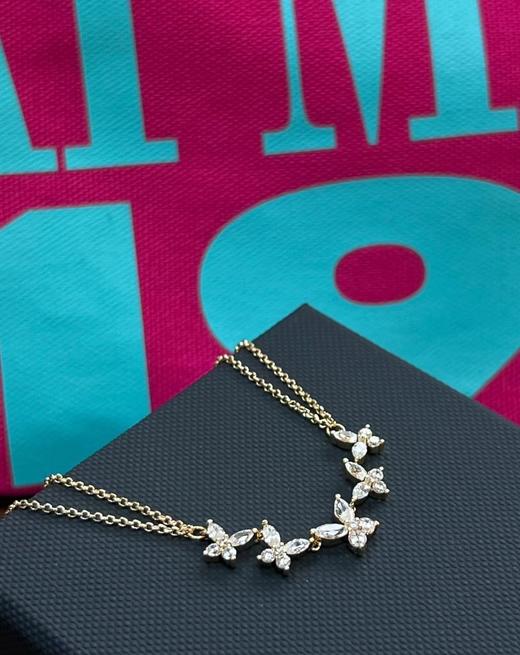 AP*金色蝶群双层项链 商品图3