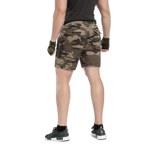 2023新款夏季迷彩短裤带腰带男士休闲短裤中腰韩系工装裤纯棉 商品图2