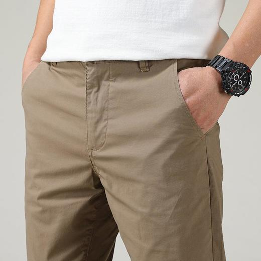 2023新款青少年简约纯色直筒休闲裤春秋薄款宽松男士裤子 商品图1