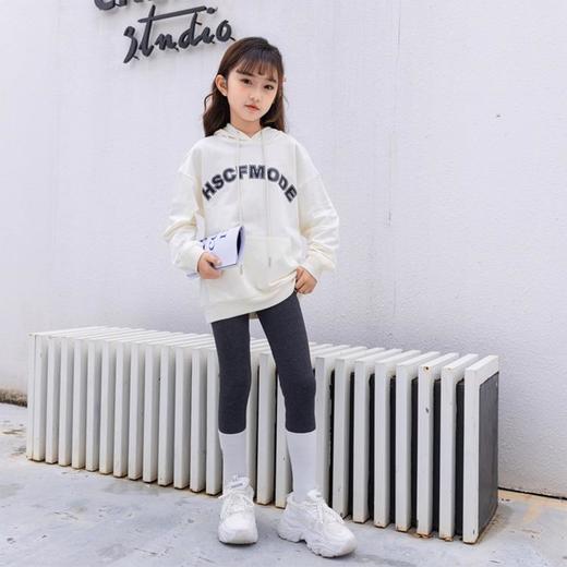 女童卫衣字母连帽卫衣2023春季新款字母印花中大童时尚韩版潮范 商品图3