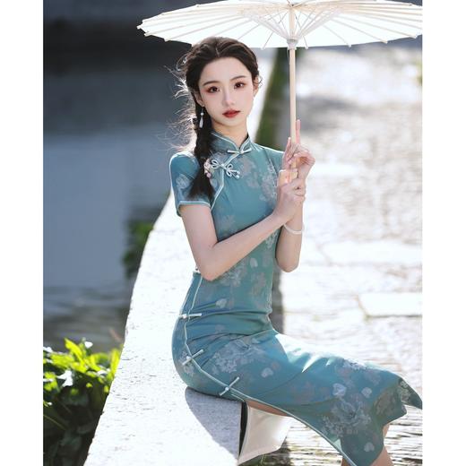 复古提花旗袍年轻款 优雅显瘦改良少女旗袍连衣裙BJS7627 商品图4