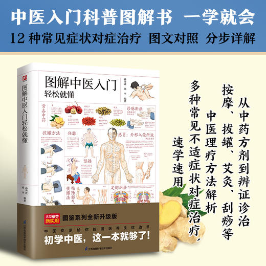 图解中医入门轻松就懂 中医入门科普图解书 从理论到实操 从诊断到治疗 按摩 拔罐 艾灸 刮痧 一应俱全 速学速用 初学中医 这一本就够了 商品图0