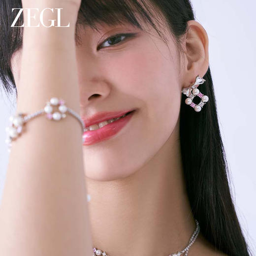 ZEGL设计师璀璨甜心系列法式人造珍珠手链轻奢小众精致复古手饰品 商品图3