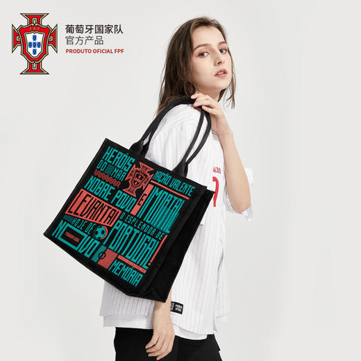 POR国家队官方商品丨时尚帆布托特包手提单肩包大容量旅行C罗 商品图2