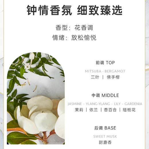 Circa茉莉&玉兰250ml藤条香薰澳大利亚无火香氛礼盒卧室居家香薰 商品图2