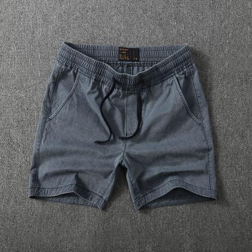 2023年新款男士工装迷彩休闲裤宽松简约夏季男装三分裤子 商品图3