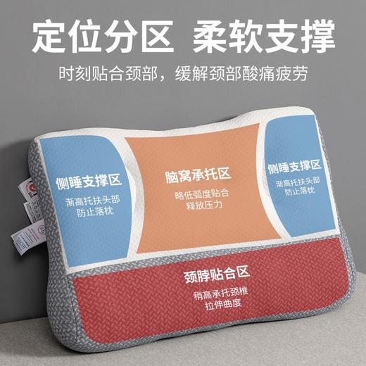 【双重呵护颈椎！带来舒适的护颈睡眠体验】日式颈椎枕头护颈专用成人枕芯，舒适呵护颈椎，乳胶枕材质让您感受到柔软和支撑力的平衡，让您享受一夜好眠。 商品图3