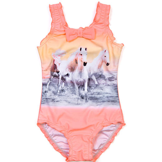 sisia新款儿童泳衣女夏中小童沙滩度假可爱吊带连体泳衣女童 商品图4