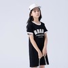 女童连衣裙2023夏季字母印花短袖连衣裙大童青少年女连衣裙 商品缩略图2