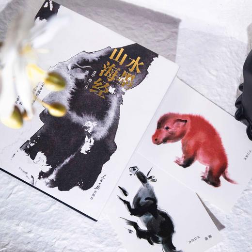 水墨山海经 基本实现无障碍阅读  内含2张“护身符”卡片+2张明信片 商品图8