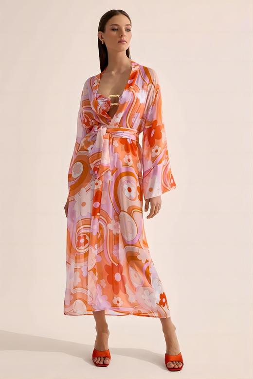 Cin Cin - Oracle Robe Dress - Bloom - 女士连身裙 - 花色 商品图1