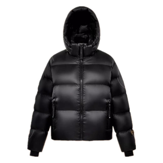 【反季限定1980-1711 售完即止】2023新款黑金鹅绒羽绒服，时尚加厚设计，保暖舒适。短款反季外套，百搭易搭配。让你在冬季中时尚出行，尽显个性风采。 商品图4