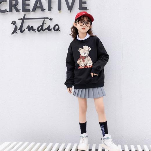 女童卫衣韩版2023春款卫衣儿童洋气新款上衣长袖套头可爱童装潮 商品图3