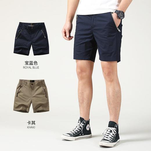 2023夏季新款耐磨工装男短裤纯色简约男士薄款宽松休闲裤子 商品图0