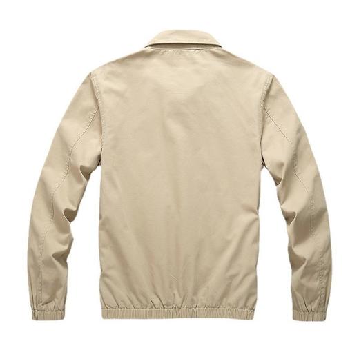 男装2023新款秋装外套 男士秋季休闲纯色翻领夹克男现货 商品图4