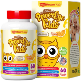 【保税仓】新加坡 维乐原（VitaRealm）儿童叶黄素蓝莓咀嚼片60粒