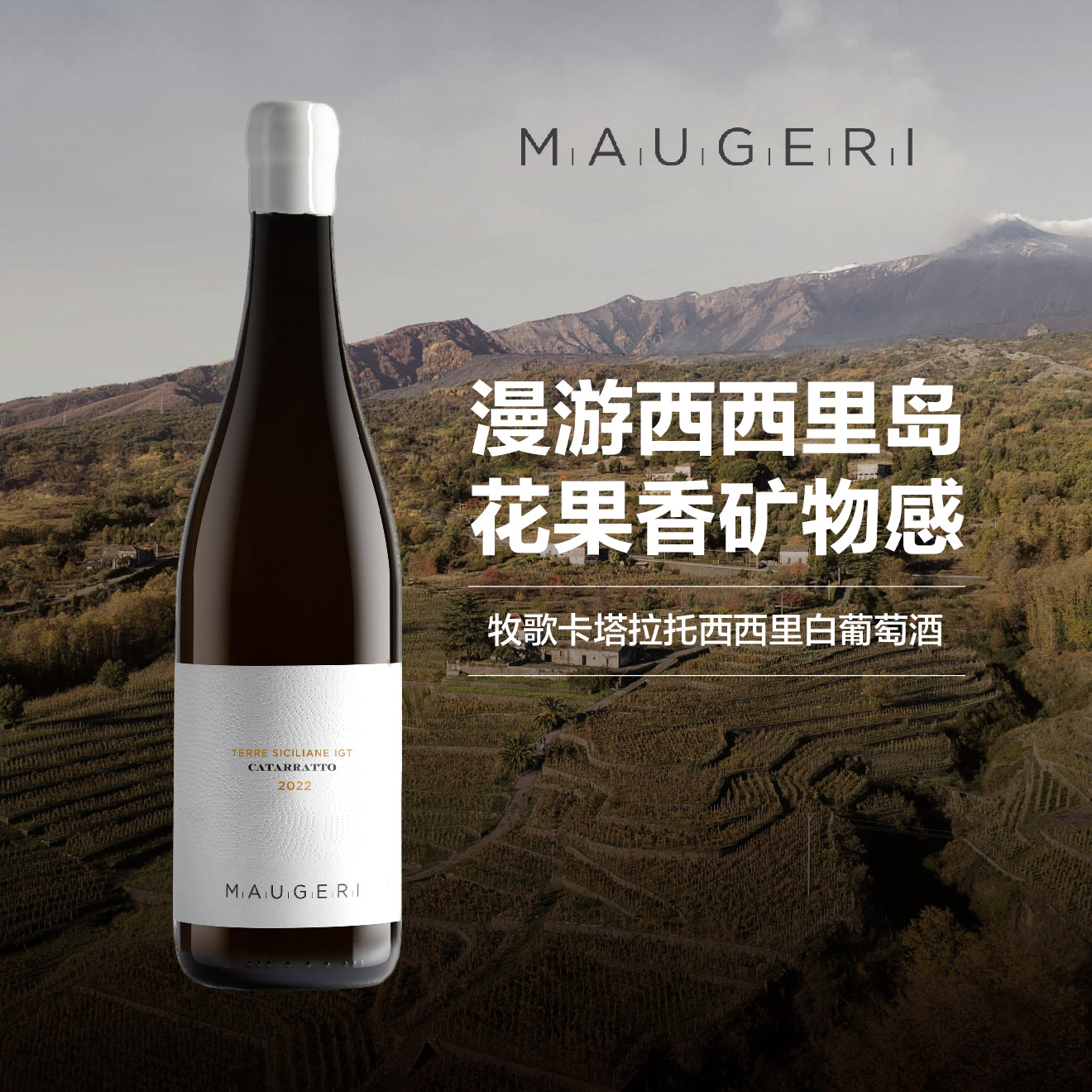牧歌卡塔拉托西西里白葡萄酒 2022 Maugeri Catarratto IGT Terre Siciliane