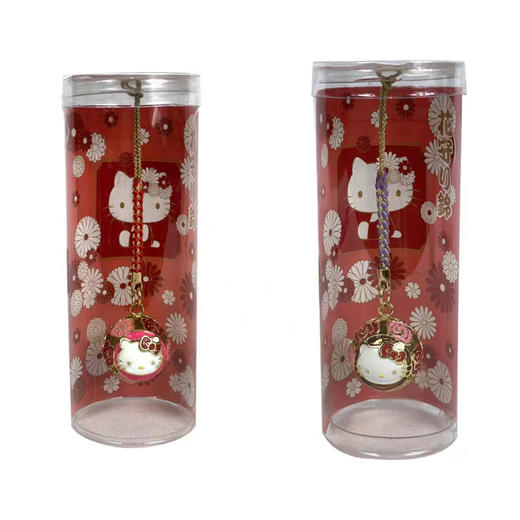 日本三丽鸥Kitty樱花铃铛镂空精美水琴铃水音铃 商品图0