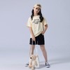 女童T恤2023夏季字母印花纯棉短袖T恤韩版时尚大童青少年女T恤 商品缩略图2