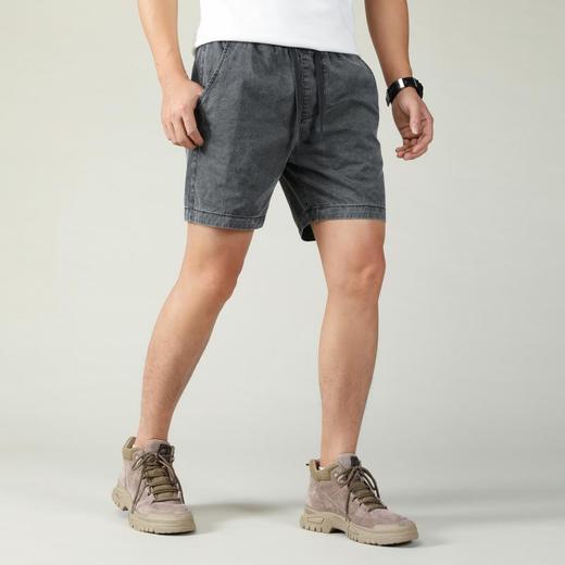 2023新款夏装抽绳工装短裤 复古时尚男士迷彩直筒五分裤 商品图1