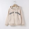 女童卫衣2023年春季拉链字母刺绣加厚韩版宽松连帽卫衣 商品缩略图4