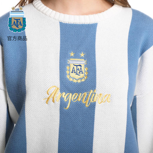 阿根廷国家队复古纪念毛衣保暖春秋休闲宽松经典运动打底秋季针织 商品图2