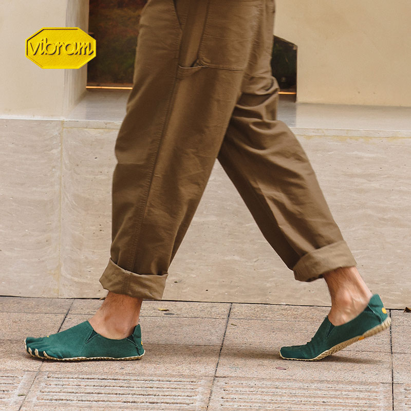 vibram新款 男五指鞋 LITEBASE轻科技透气棉麻休闲一脚蹬CVTLB