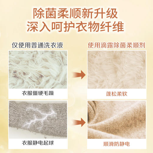 滴露衣物柔顺chu菌液2.5L除螨防静电持久留香 商品图8