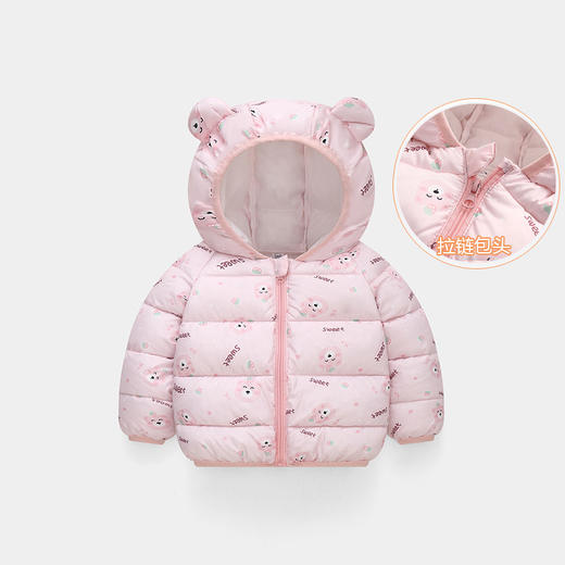 【超值反季清仓新款棉衣】秋冬儿童棉衣，时尚印花小棉衣，亲肤舒适，童趣可爱，多色可选，精选面料，耐洗耐磨，防风型能佳，男童女童保暖外套，宝宝花色羽绒棉耳朵款sh 商品图13