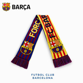 巴塞罗那俱乐部商品丨巴萨围巾礼物球迷助威双面围巾足球周边