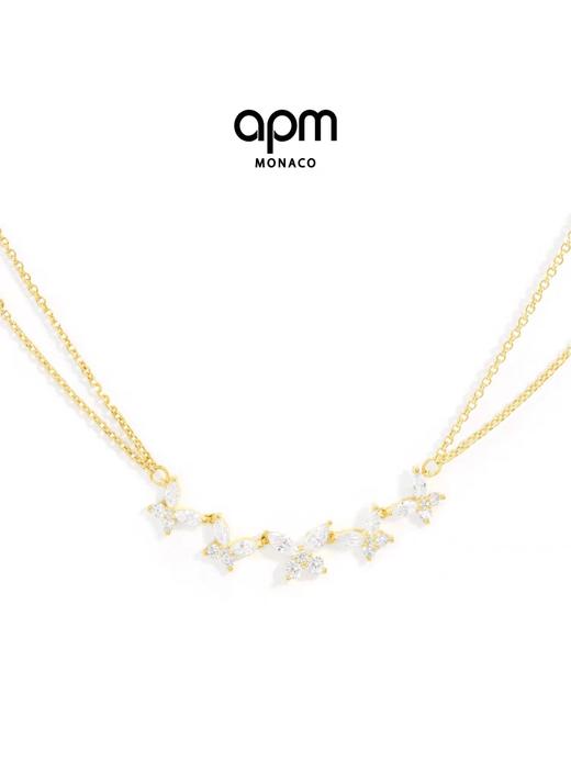 AP*金色蝶群双层项链 商品图0