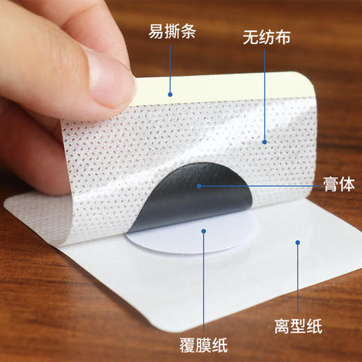 【买三送二！艾草三伏贴带穴位图】无纺布贴透气亲肤，粘贴牢固不易脱落，持续渗透，随时随地想贴就贴，全身可用，三伏贴穴位贴三九贴温灸贴 商品图3