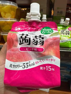 日本星本丁蒟蒻果冻桃子味150g