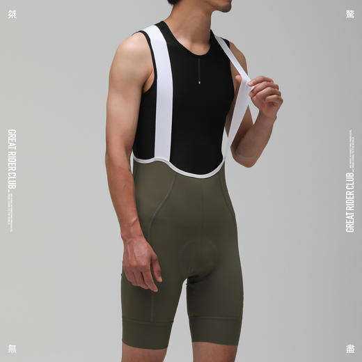 桀骜无尽 LAB系列夏季新款骑行裤背带短裤男士透气反光公路自行车 商品图4